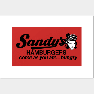 Sandy's Hamburgers Fast Food Drive In Posters and Art